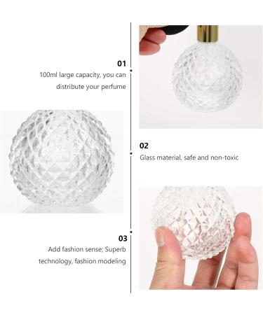 100ml Vintage Glass Perfume Bottle Perfume Spray Refillable Spray Bottle Dispenser with for Home Perfume Travel (Caps in Random Colours) - Buy Online on GoSupps.com