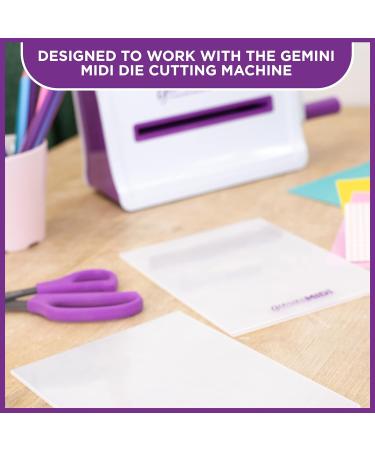 Gemini GEMMIDI-Acc-FOLD Midi Manual Die Cutting & Embossing Machine-Plastic Folder-2 Pack 6 x 9 Clear Single - Buy Online on GoSupps.com
