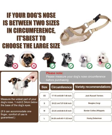 Soft Breathable Muzzle for Medium & Large Dogs - Anti-Barking & Chewing Solution Perfect Pet Gift - Buy Online on GoSupps.com