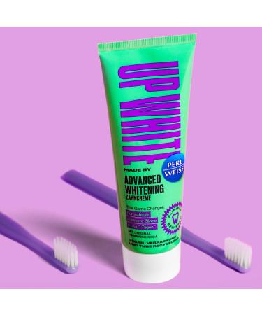 UP WHITE by PERLWEISS - Advanced Whitening Toothpaste with US Baking Soda Reduces Yellowing Gentle Cleansing 75ml - Shop Internationally - Buy Online on GoSupps.com