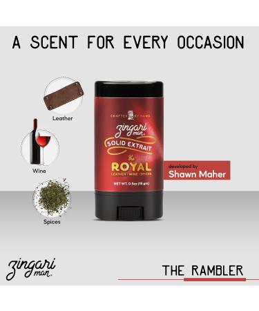 Zingari Man The Royal Solid Extrait Solid Cologne for Men Concentrated Solid Perfume Balm Leather Wine and Spices Ideal Men s Travel Cologne 0.5 oz - Buy Online on GoSupps.com