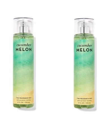 Bath & Body Works Bath and Body Works Cucumber Melon Fine Fragrance Mist - Value Pack Lot of 2 (Cucumber Melon) 4 Ounce (Pack of 2) 8.0 fluid_ounces - Buy Online on GoSupps.com