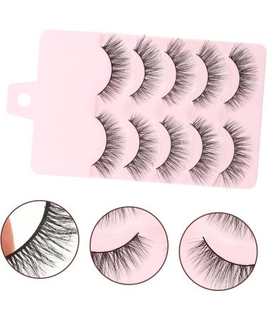 Beaupretty False Eyelash 5 Pair comfortable eye lashes makeup eyelashes christmas makeup accessory artificial eyelashes cosplay eyelashes thick eyelashes eyelashes False Eyelashes manual 3d - Buy Online on GoSupps.com