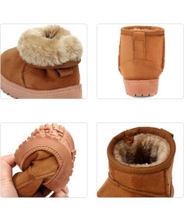 MK MATT KEELY Baby Winter Booties | Warm Snow Boots for Toddlers Kids | Soft Rubber Sole | Khaki - Buy Online on GoSupps.com