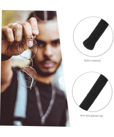 Lurrose 10-Hour Silicone Ear Pads for Glasses & Sunglasses - Anti-Drop Ear Covers - ArMMANSCHETT NYLON Black 5.7x0.8cm | International Shipping Available - Buy Online on GoSupps.com