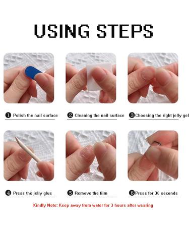 Short Press on Nails Square - 120Pcs Matte Color False Nails with Adhesive Tabs | Full Cover Acrylic Glue-on Nails for Women & Girls - Stylish Black Design - Buy Online on GoSupps.com