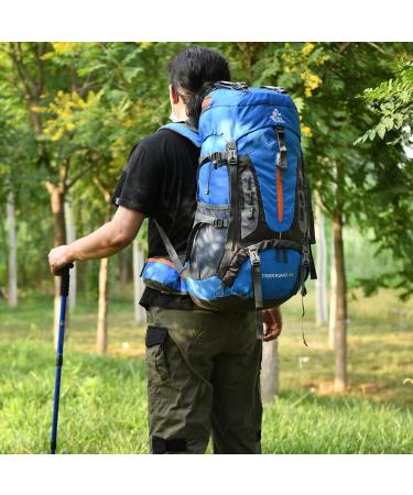 RuRu Monkey Hiking Backpack with Rain Cover - Purple 60L | Durable Outdoor Gear - Buy Online on GoSupps.com