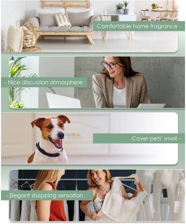 MXMOONANT Aroma Diffuser - Waterless Smart Scent Diffuser for Large Rooms App Controlled 130ml Capacity Wall Bracket - Perfect for Office Business & Hotel - Buy Online on GoSupps.com