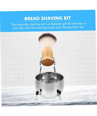 Minkissy Men's Shaving Brush Set Razor Stand Face Brush & Mustache Kit for Precision Shaving - Buy Online on GoSupps.com