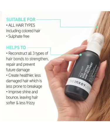 INKEY List PCA Bond Repair Hair Treatment - Strengthen and Protect Damaged Hair 100ml - Buy Online on GoSupps.com
