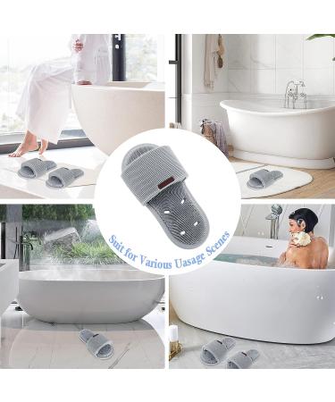 Globalstore Shower Foot Scrubber - Non-Slip Exfoliating Bath Accessory with Soft Silicone Bristles for Clean and Smooth Feet - Grey - Buy Online on GoSupps.com