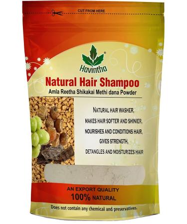 Natural Hair Shampoo with Amla  Reetha  Shikakai and Methi dana Powder hair wash - 227 Grams (Advanced shampoo) (PACK 1) 8 Ounce (Pack of 1)