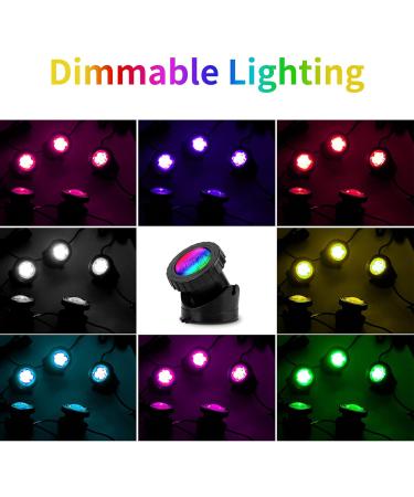 Coreslux Solar Pond Lighting - Adjustable RGB Underwater Spotlights | IP65 Waterproof Landscape Lights (3 Pack) - Buy Online on GoSupps.com