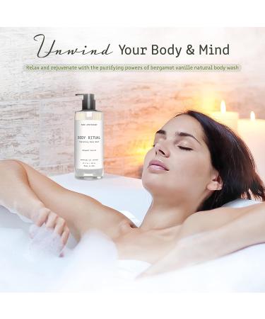 Muse Bath Apothecary Bergamot Vanille Body Wash - Hydrating Essential Oil Infused Aromatherapy Wash for Women & Men - Natural 32oz - Buy Online on GoSupps.com