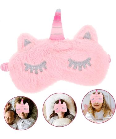 Masque De Sommeil En Peluche Motif Licorne Rose Bandeau De Nuit lastique Et L ger Couvre-yeux Confortable Sans Pression Pour Dormir Voyager Sieste Gar on Et Filles - Buy Online on GoSupps.com