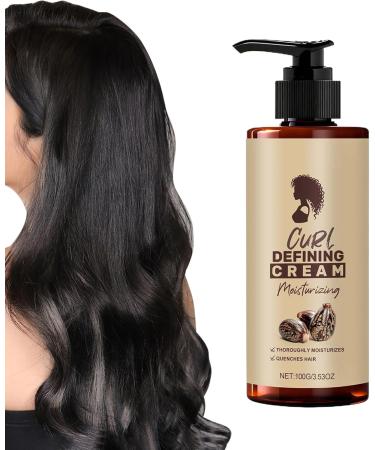 Defining Cream for Curly Hair - Lotion 100 ml for Wavy Hair Moisturizing Styling Care Daily Moisture Protection | Daily Use - Buy Online on GoSupps.com