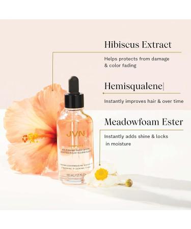 JVN Nourishing Shine Drops Hair Oil - Hydrating & Long-Term Hair Health - All Hair Types - Sulfate Free - 1.7 Fl Oz - Buy Online on GoSupps.com