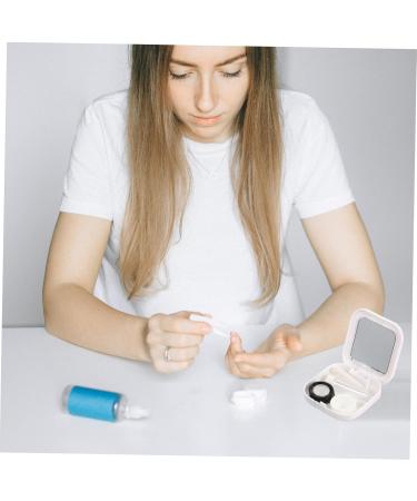 Homsfou 4-Piece Contact Lens Container Set | Tweezers & Suction Rod Travel Case | Mini Holder & Remover for Easy Lens Storage - Buy Online on GoSupps.com