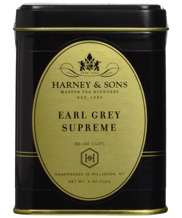 Harney & Sons Black Tea Earl Grey Supreme with Silver Tips 4 oz