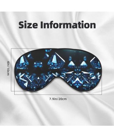 Buy Diamond Pattern Print Unisex Sleep Mask - Double-Sided Eye Mask for Sound Sleep & Skin Care | International Shipping Available - Buy Online on GoSupps.com