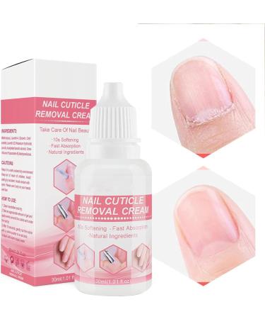 Cuticle Cream For Nails | Cuticle Remover Liquid 30ml Natural Softening Effective Absorption Cuticle Softener Cream For Nail Salon Home DIY Povanjer - Buy Online on GoSupps.com
