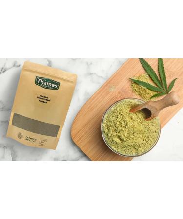 Organic Hemp Protein Powder 100g Certified Organic Non-GMO Vegan No Additives No Preservatives Resealable Bag by Thames Organic 100g