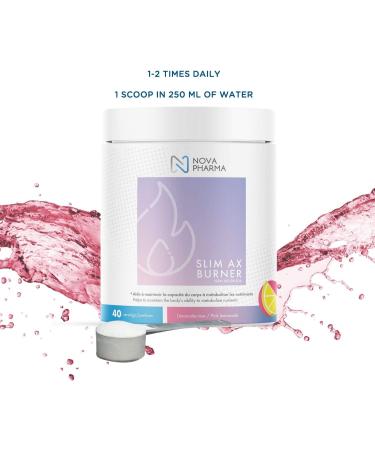 Nova Pharma Pre Workout Powder - Garcinia Cambogia - L Carnitine Supplement - Chromium Supplement - 40 Servings (Lemonade Rose) - Buy Online on GoSupps.com