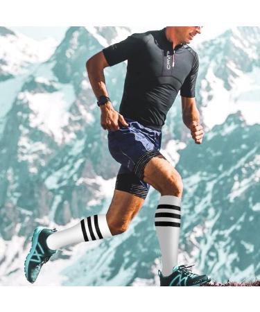 Compression Socks (6 Pairs) for Women and Men - Running, Sports, Pregnancy - Assorted - Large-X-Large - Buy Online on GoSupps.com