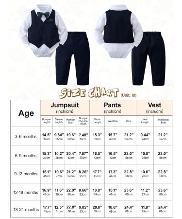 Amissz Baby Boy Formal Tuxedo Clothing Set | 6-9 Months Dark Blue - Buy Online on GoSupps.com