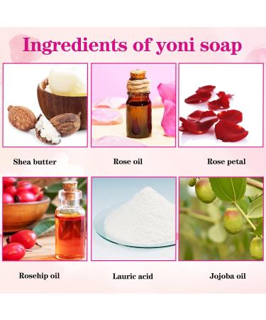 3 PCS Yoni Soap Bar & Essential Oil - PH Balanced Feminine Wash Natural Vaginal Deodorant Handmade Soothing Care for Women - Buy Online on GoSupps.com
