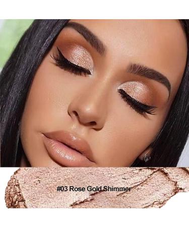 2-in-1 Eye Brightener & Shimmer Cream Shadow Stick - Long-Lasting, Waterproof Rose Gold Highlighter Makeup - Buy Online on GoSupps.com