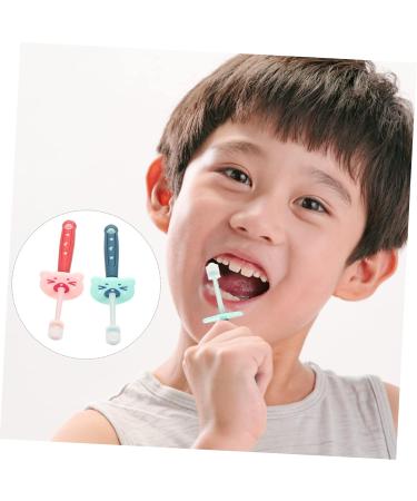 Minkissy 360-Degree Toothbrush Set for Toddlers - Silicone Baby Toothbrushes for Children - Travel-Friendly Toothbrushes (2 Pack) - Buy Online on GoSupps.com