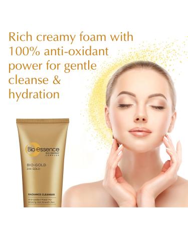 Bio-Gold Radiance Cleanser 100g - Nourishing Facial Cleanser for Glowing Skin | Shop Internationally - Buy Online on GoSupps.com