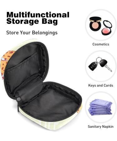GIAPB Cartoon Animal Leopard Period Bag Sanitary Napkin Storage Travel Pouch - Buy Online on GoSupps.com