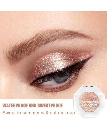 2 Sparkly Eyeshadow Powder - Easy Smudge Glitter Eyeshadow Metallic Shimmer Glitter High Pigment Longwear Single Mild Texture Eye Makeup for Day & Night Uwariloy 2 Pcs 105# Colorful World - Buy Online on GoSupps.com