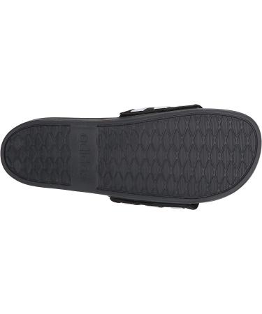 adidas Men's Adilette Comfort Slides Sandal 9 - Black/White/Grey - Buy Online on GoSupps.com