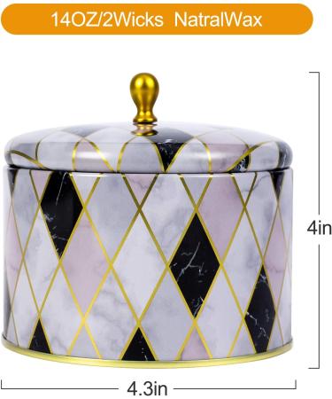 Highly Scented Large 2 Wick Jar Candles | Aromatherapy Gift Set | International Shipping - Buy Online on GoSupps.com