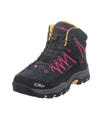 CMP Unisex Children's Rigel Mid Shoe Wp Trekking Hiking Shoes Antracite Bouganville 31 EU