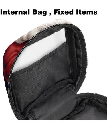 Muoooum Merry Christmas Pattern Menstrual Pad Bag - Portable Pocket for Teen Girls & Women - Zip Closure - Color 5 - Buy Online on GoSupps.com