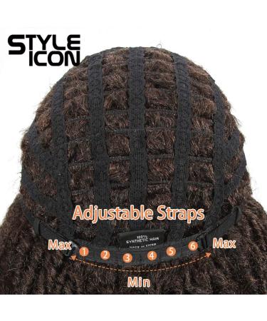 Short Dreadlock Wig for Black Women - 6 Inch Short Curly Synthetic Wig (T1B/30) - Pack of 1 - Buy Online on GoSupps.com