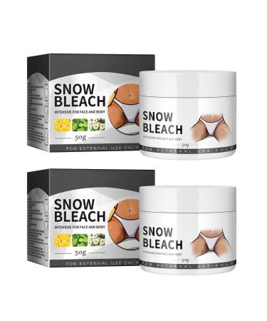 Shantou Yingji Snow Bleach Cream For Private Part skin lightening cream for armpits whitening cream for private parts dark skin lightening cream for neck elbows and inner thighs 2 pieces