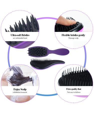 13Pcs Kids Detangling Brush Set for Curly Hair, Afro America/African Hair 3a-4c, with Barber Cape & Braid Rings - Buy Online on GoSupps.com