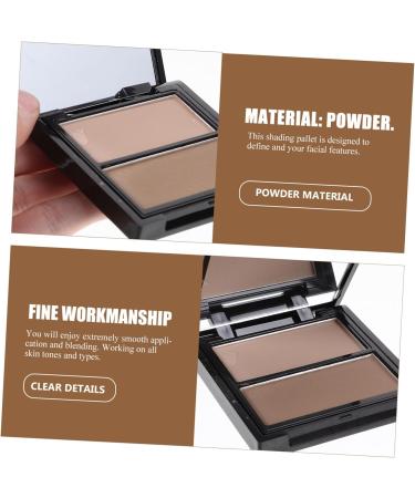 GALPADA Palette de Poudre Illuminatrice Bicolore Compacte L g re pour Contouring Visage et Nez Maquillage Naturel Utilisation Quotidienne - Buy Online on GoSupps.com