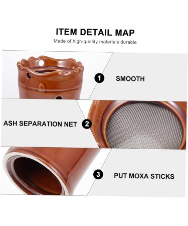 Frcolor 3 St Moxibustion Cups | Ceramic Moxibustion Tank & Portable Massage Tool - International Shipping Available - Buy Online on GoSupps.com
