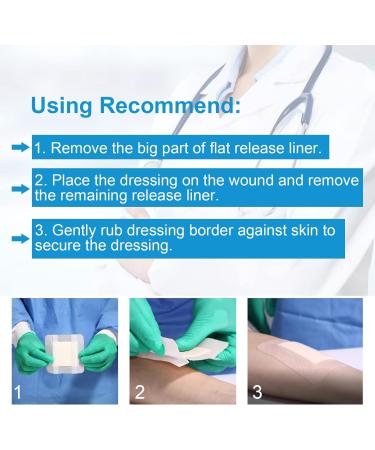 Hysimedy Silicone Foam Dressing 4x4 with Border 10 Pack - Waterproof & High Absorbency Wound Care for Pressure Sores, Bed Sores, Leg Ulcers, Diabetic Ulcers - Buy Online on GoSupps.com