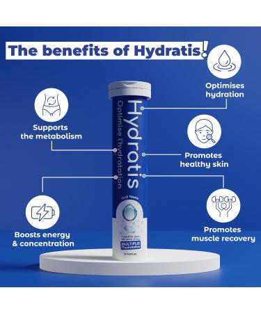 HYDRATIS – Electrolyte Hydration Tablets – Lemongrass Ginger Flavor - 20 Tablets  - Buy Online on GoSupps.com