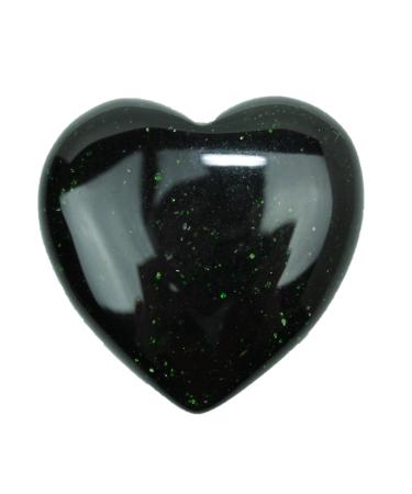 Steinfixx - Gem Stone Herz I Heilstein I Gl cksstein I Chakra -Stein I Taschenstein |Massage stone |Gift for loved ones (green flow)