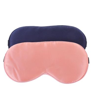 FRCOLOR 2pcs Silk Eye Mask Satin Sleeping Mask Eye Treatment Product Sleep Mask Night Sleep Eye Masks Eye Mask for Adults Family Blinder Travel Sleeping Masks to Sleep
