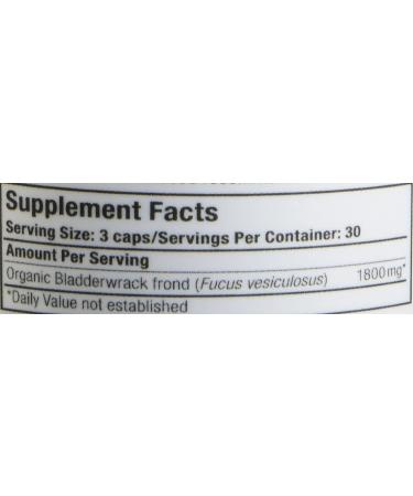 Buy Oregon's Wild Harvest Bladderwrack - 90 Capsules for Optimal Health - Buy Online on GoSupps.com