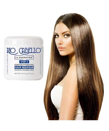 Keratin Hydrating Hair Mask | 12 Exotic Oils & Natural Ingredients for Dry/Damaged Hair | 4.5 oz - Intense Moisture & Repair - Buy Online on GoSupps.com